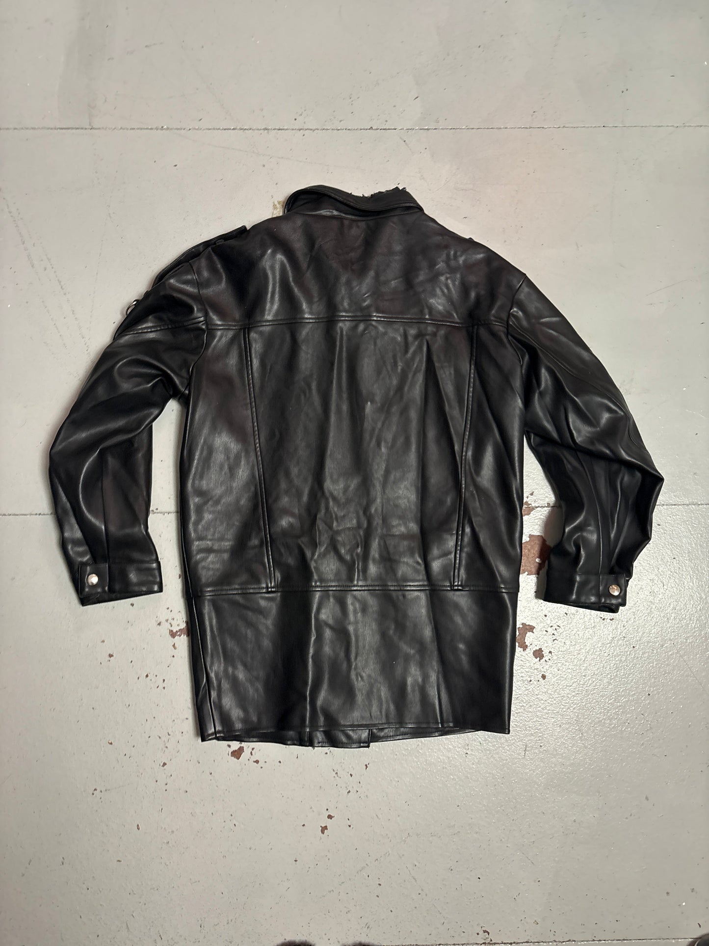 Mistress Rocks Oversized Vegan Leather Jacket