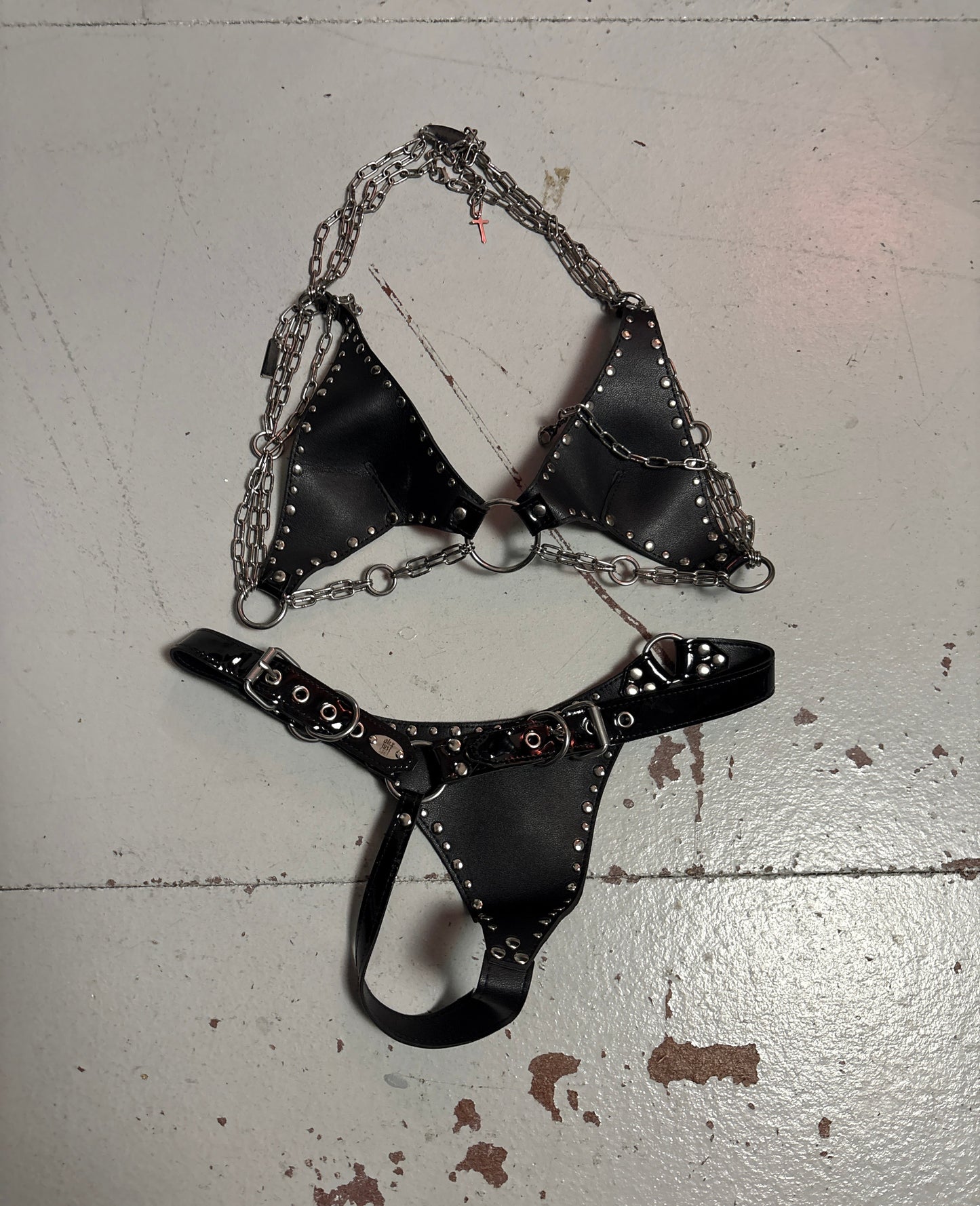 Alex Spat Patent Leather Bikini