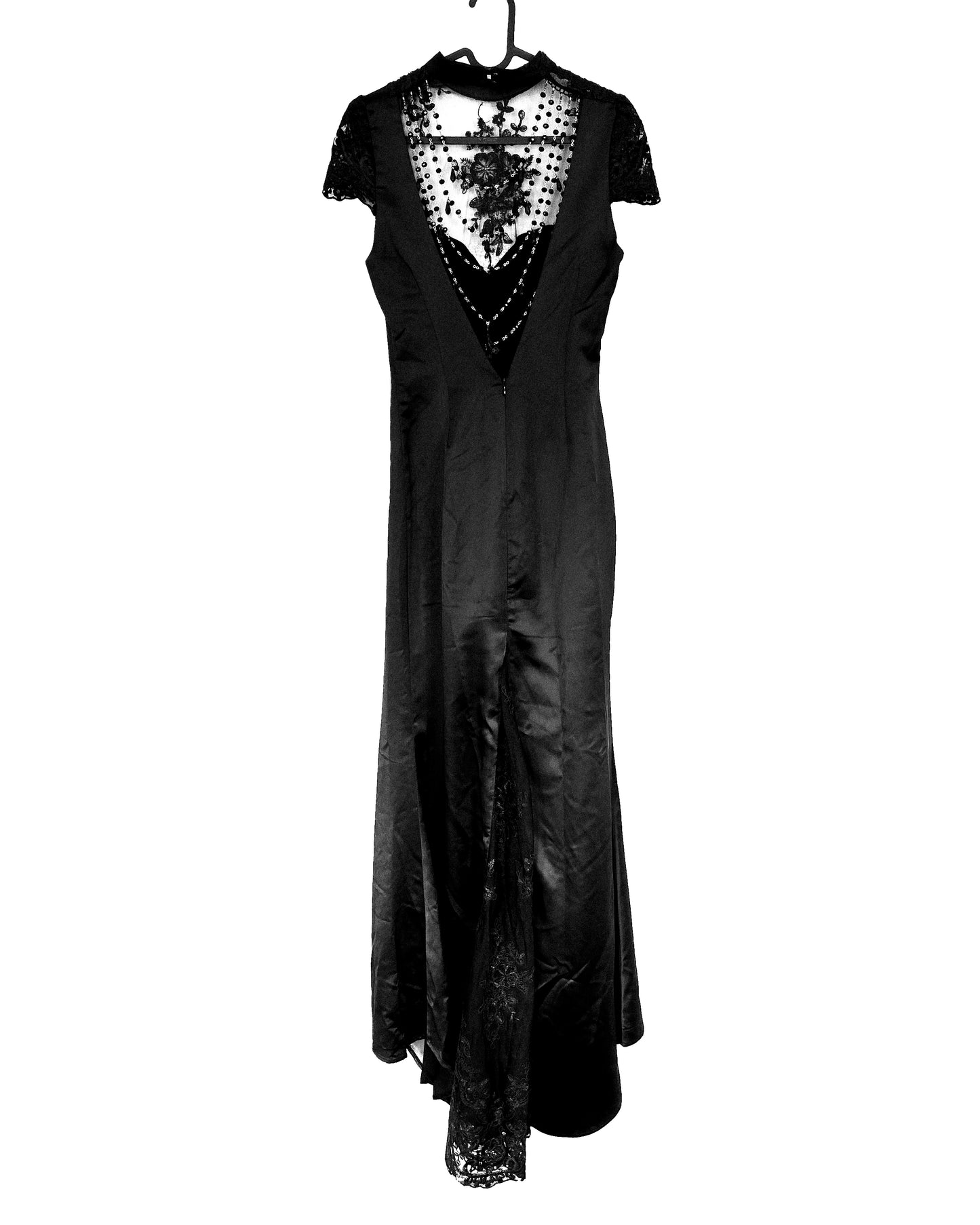 Black Lace Formal Gown