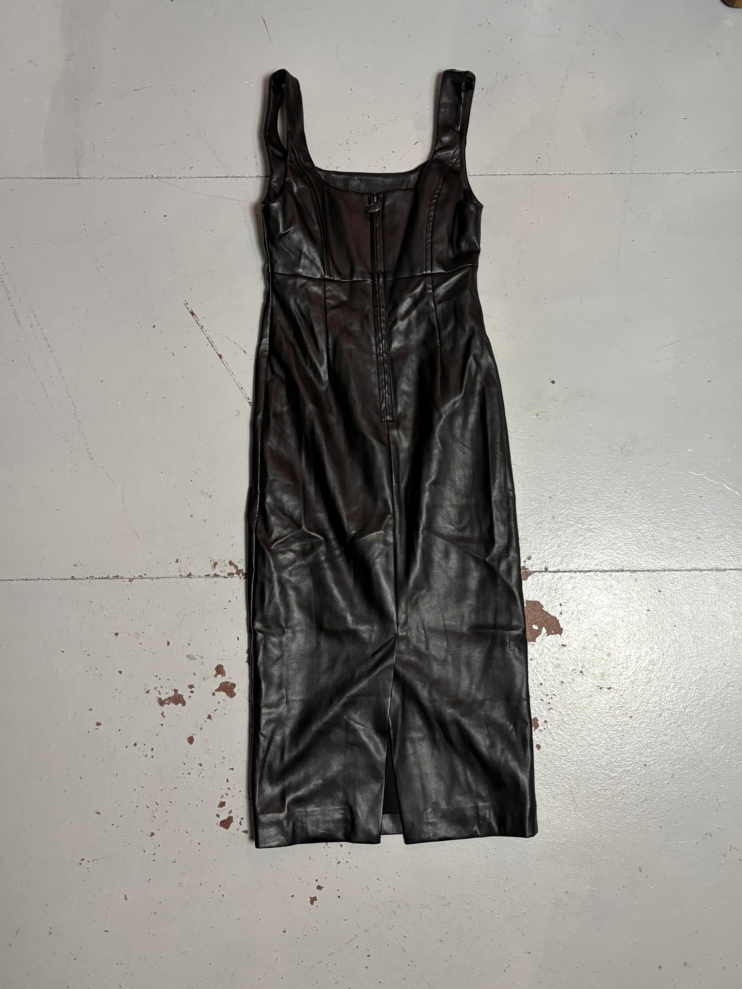 Leather Wiggle Dress