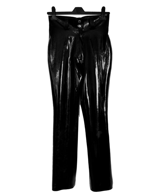 Latex Bootcut Trousers