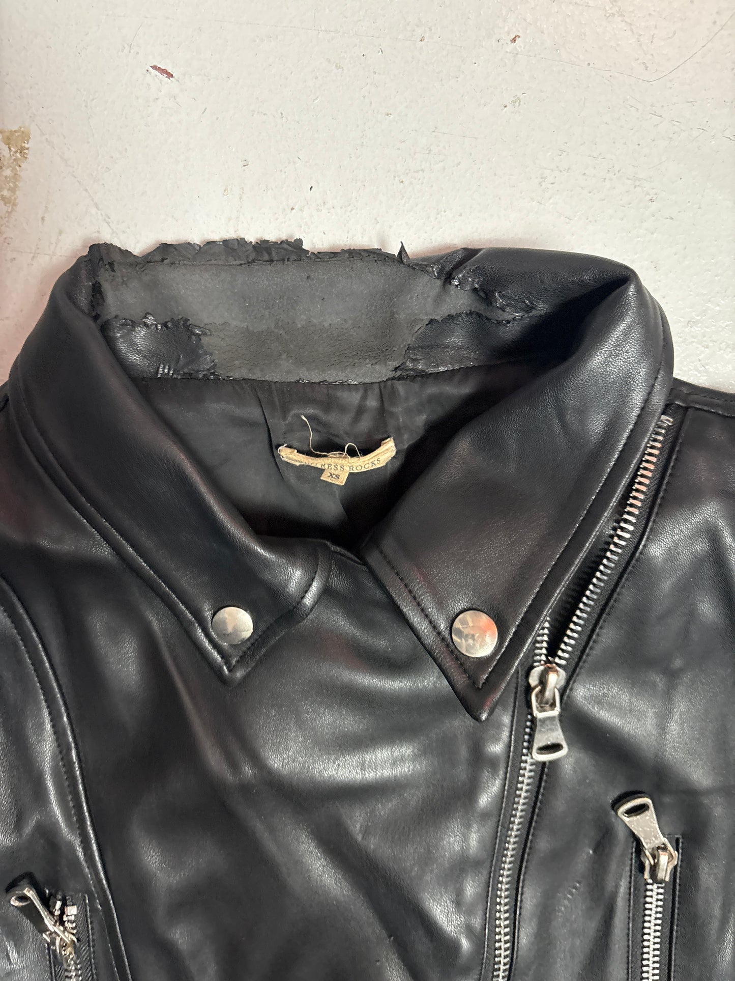 Mistress Rocks Oversized Vegan Leather Jacket