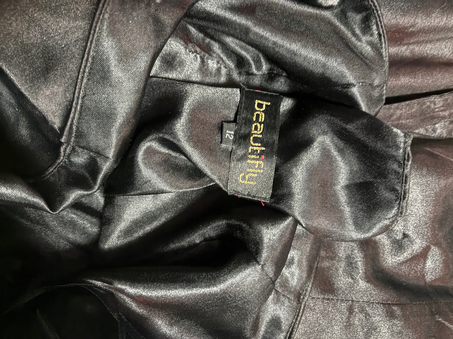 Into The Dark Strapless Gown