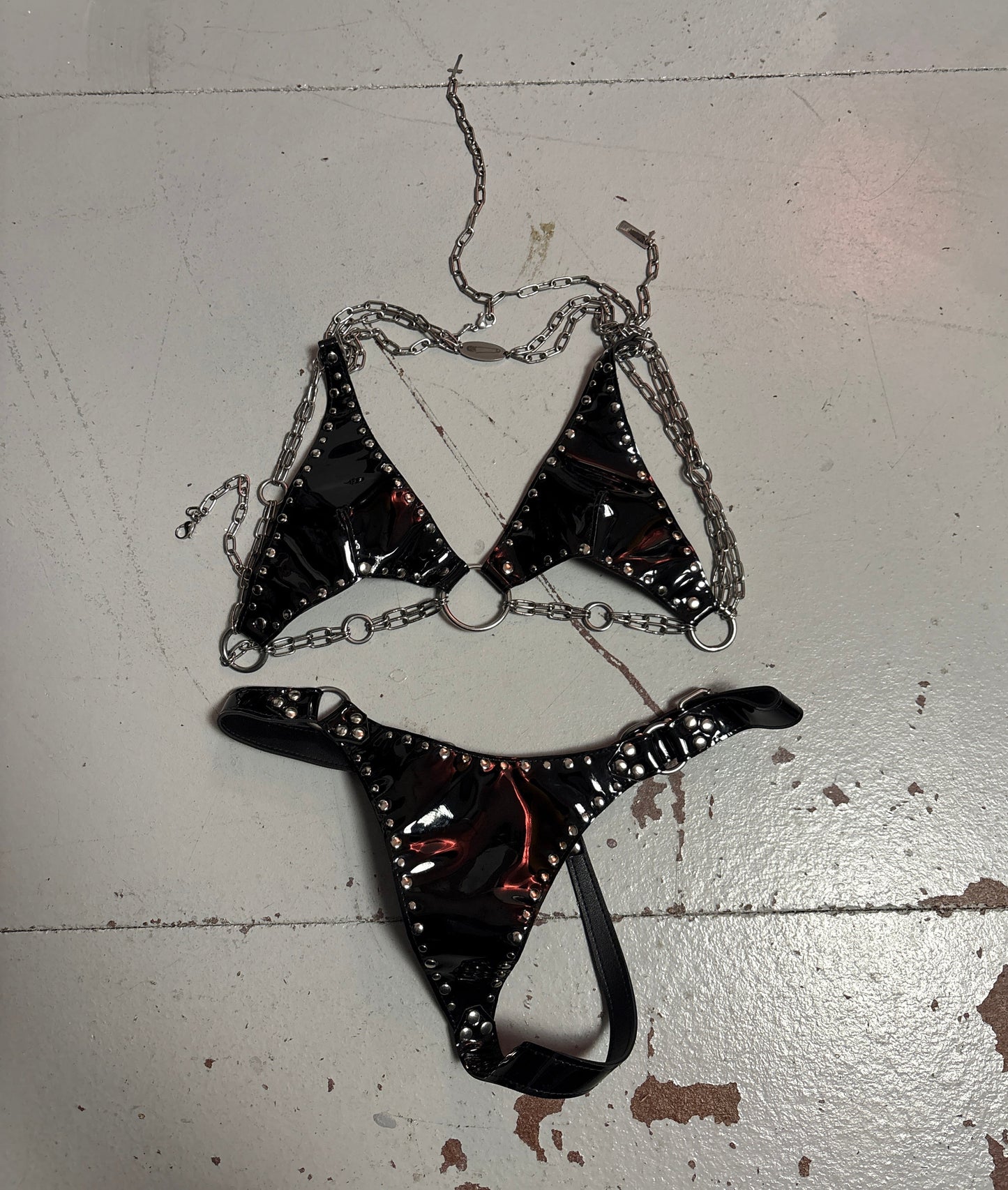 Alex Spat Patent Leather Bikini