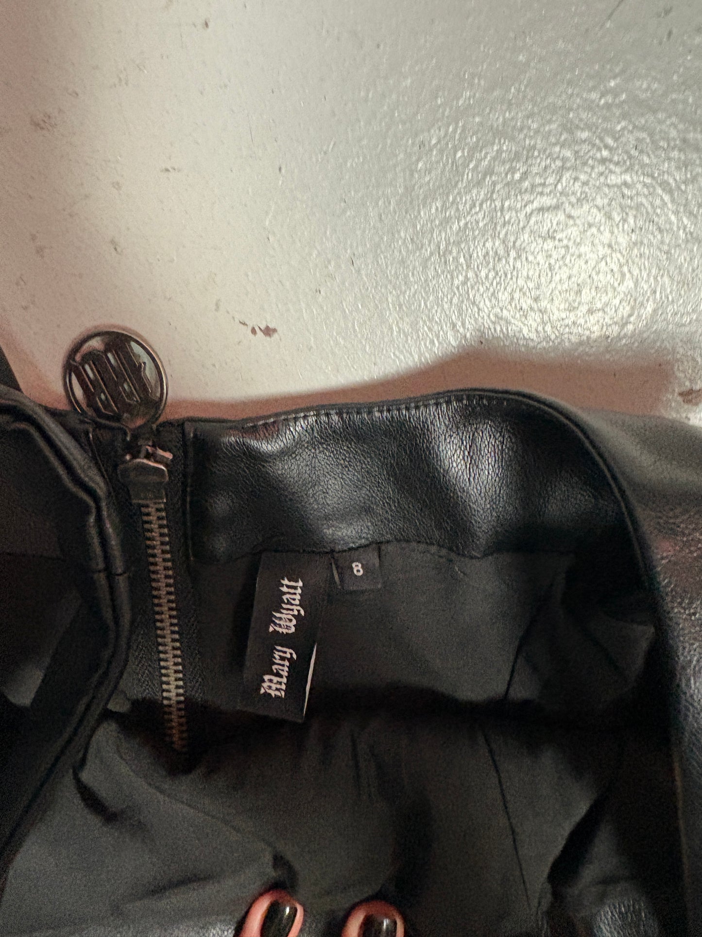 Leather Wiggle Dress