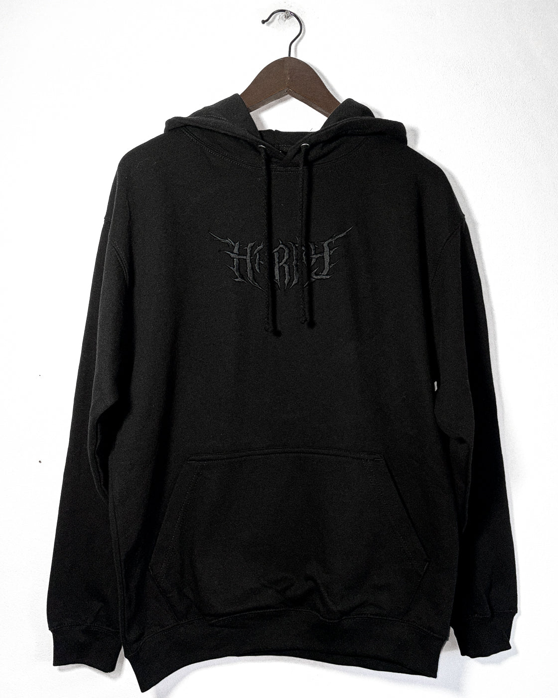 'HARPY' EMBROIDERED HOOD
